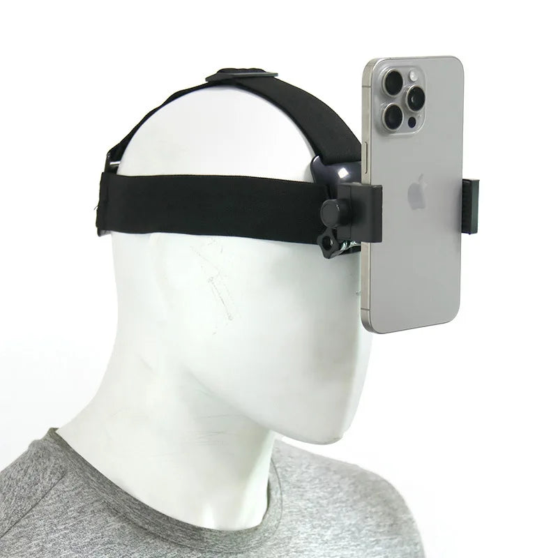 Head Strap Phone Holder – POV Live Stream Headband Mount