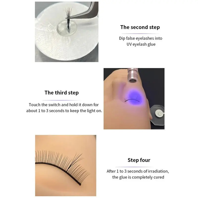 UV LED Tweezer Lamp for Eyelash Extensions – Adhesive Curing