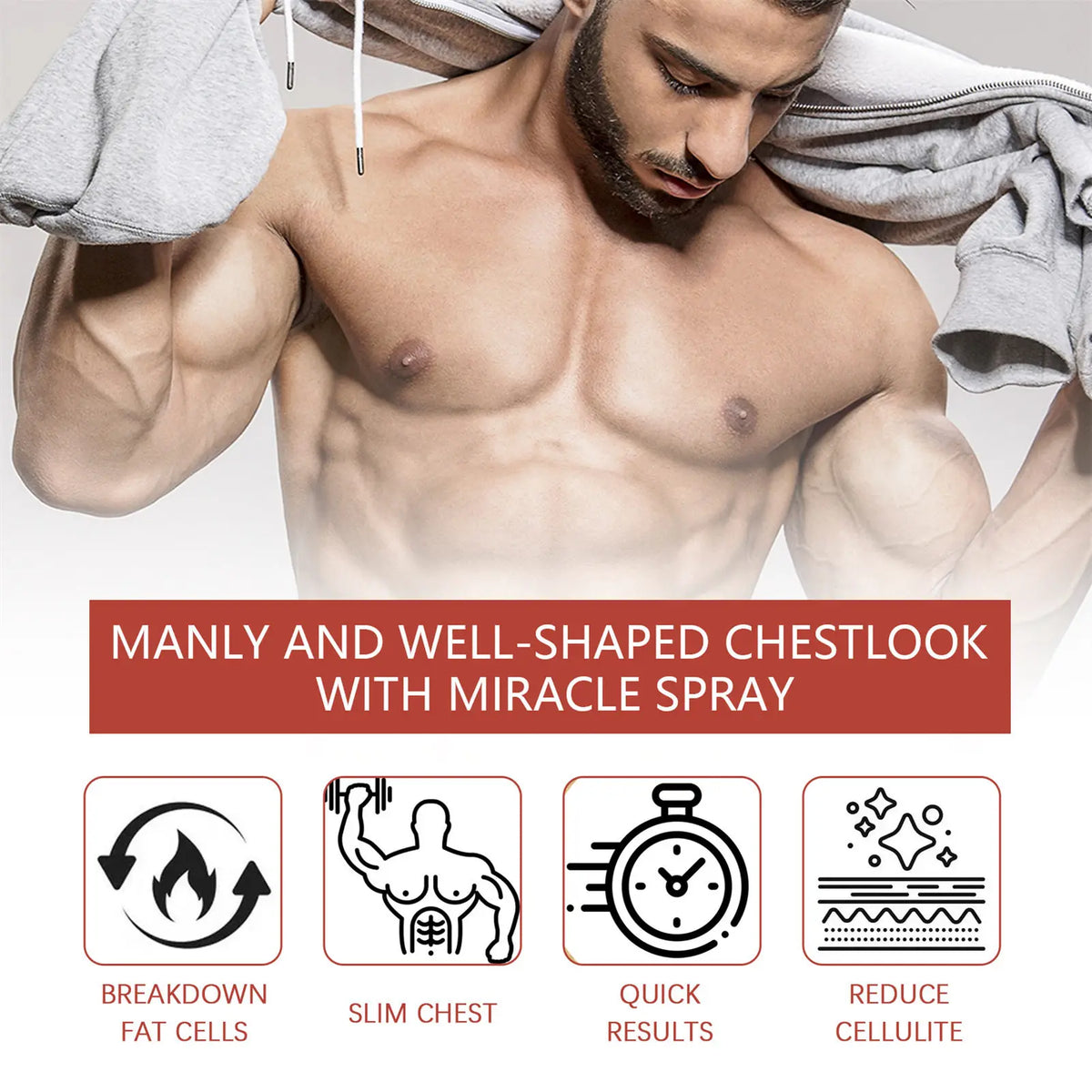 Men's Invisible Chest Lift Firming Patches – 12 Pack | Bamboo Fiber