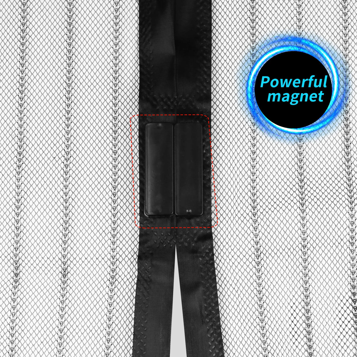 Magnetic Screen Door Curtain – Auto-Close Mosquito Net