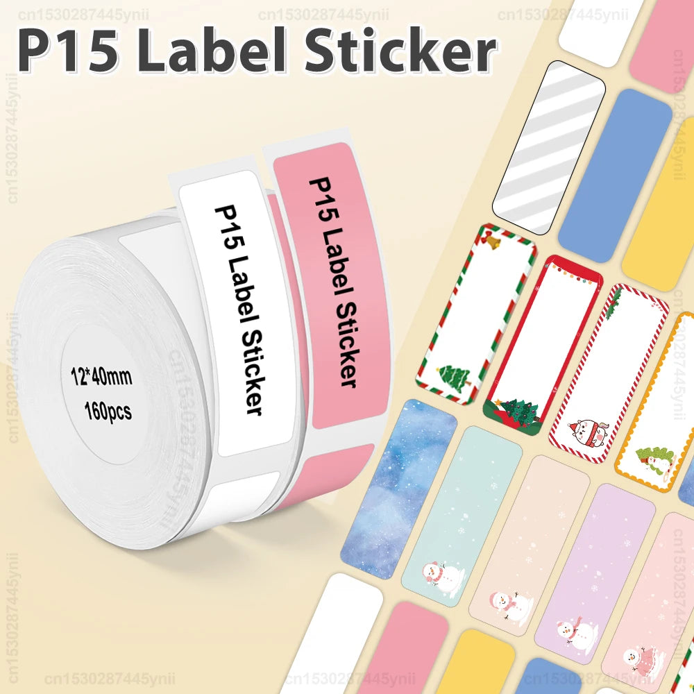 Labelwell P15 Thermal Label Paper – Waterproof Self-Adhesive Tape