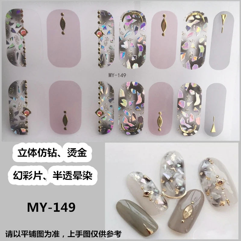 3D DIY Nail Art Stickers – Colorful Gel Manicure Decals