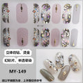 3D DIY Nail Art Stickers – Colorful Gel Manicure Decals