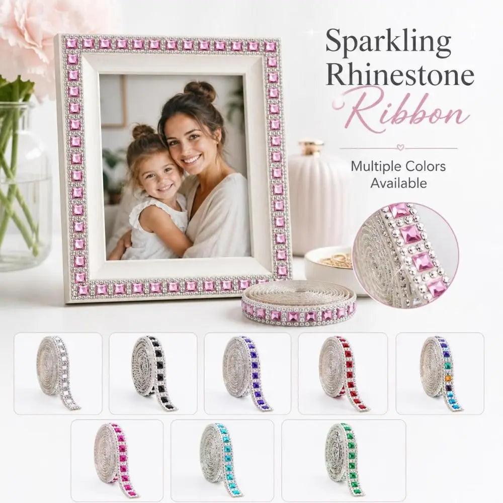 Self-Adhesive Rhinestone Trim Strips – DIY Crystal Chain