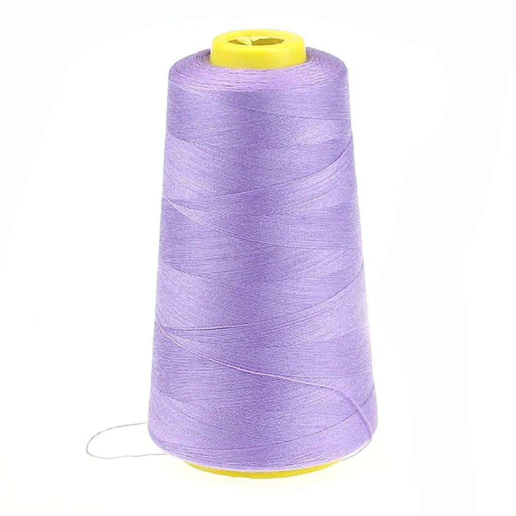 2-Pack Polyester Sewing Thread 2300 Yards – White & Black Spools