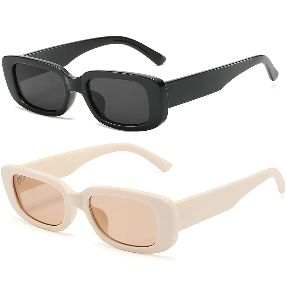 VIBE Oversized Square Sunglasses Women UV Protection Retro