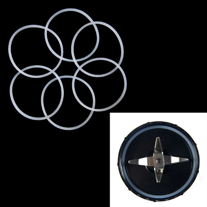4-Pack Replacement Rubber Seal Rings for Magic Bullet 250W Blade
