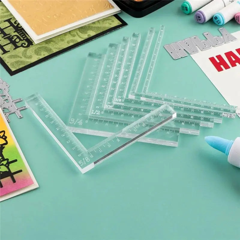 9-Pc Card Corner Positioning Set with Bone Folder & Crease Maker
