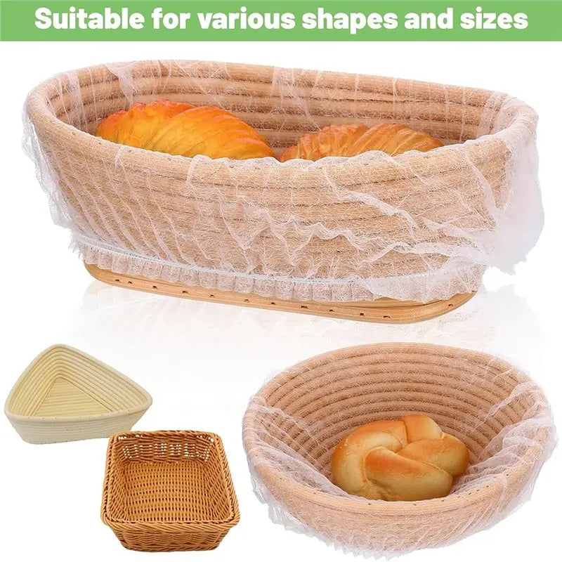 50-Pack Disposable Banneton Liners – Non-Stick Bread Proofing Cover