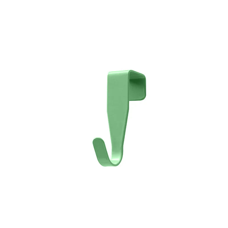 Punch-Free Cabinet Door Hook – Metal Towel & Coat Hanger