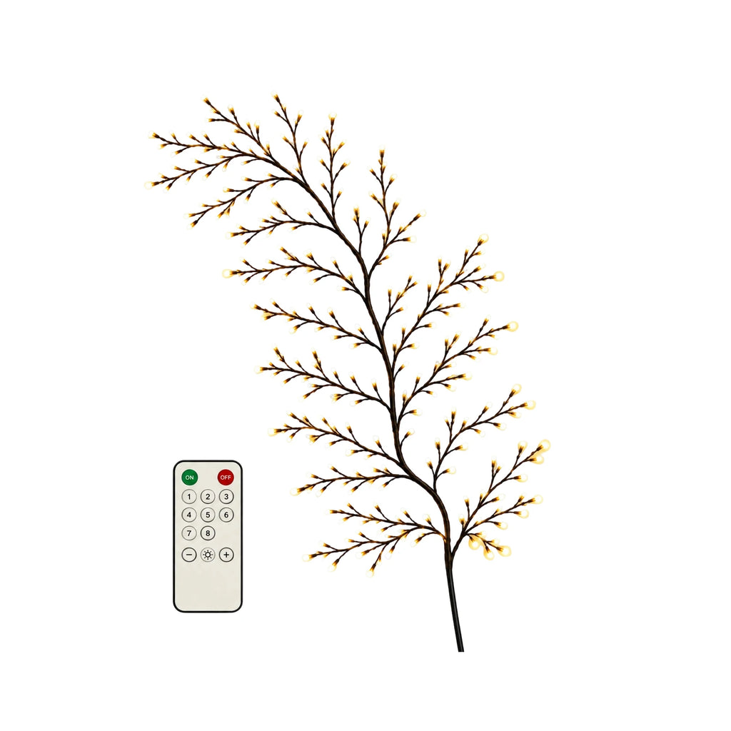 Remote Control LED Branch Fairy Lights – Warm White & Timer