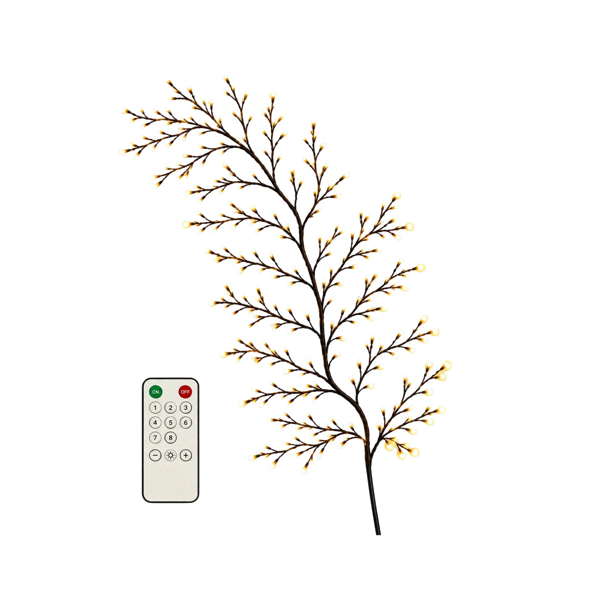 Remote Control LED Branch Fairy Lights – Warm White & Timer