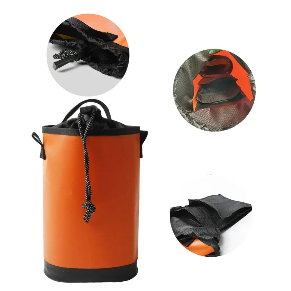 500D PVC Mesh 5L Waist Tool Bag | Wear-Resistant Hanging Loop