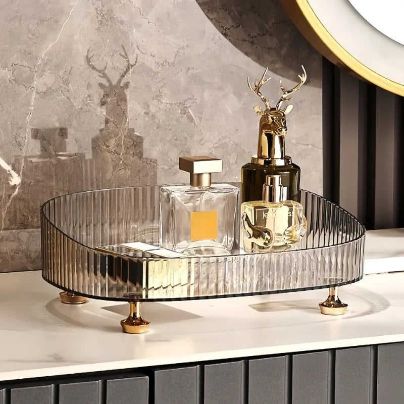 Multi-Compartment Acrylic Desktop Organizer – Makeup & Jewelry