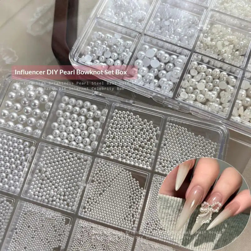 Mixed Crystal Nail Rhinestones – DIY Nail Art Gems Box