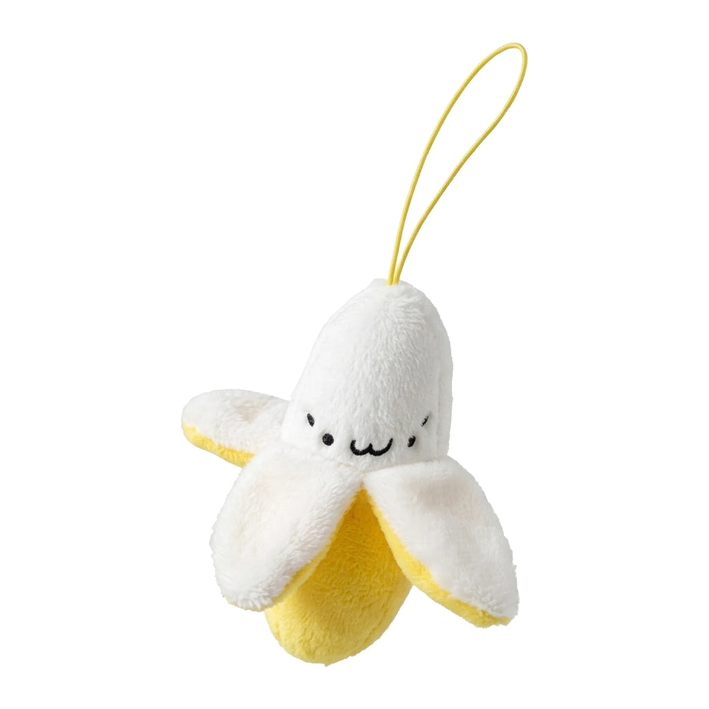 Banana Plush Keychain – Soft Cartoon Faux Fur Backpack Charm