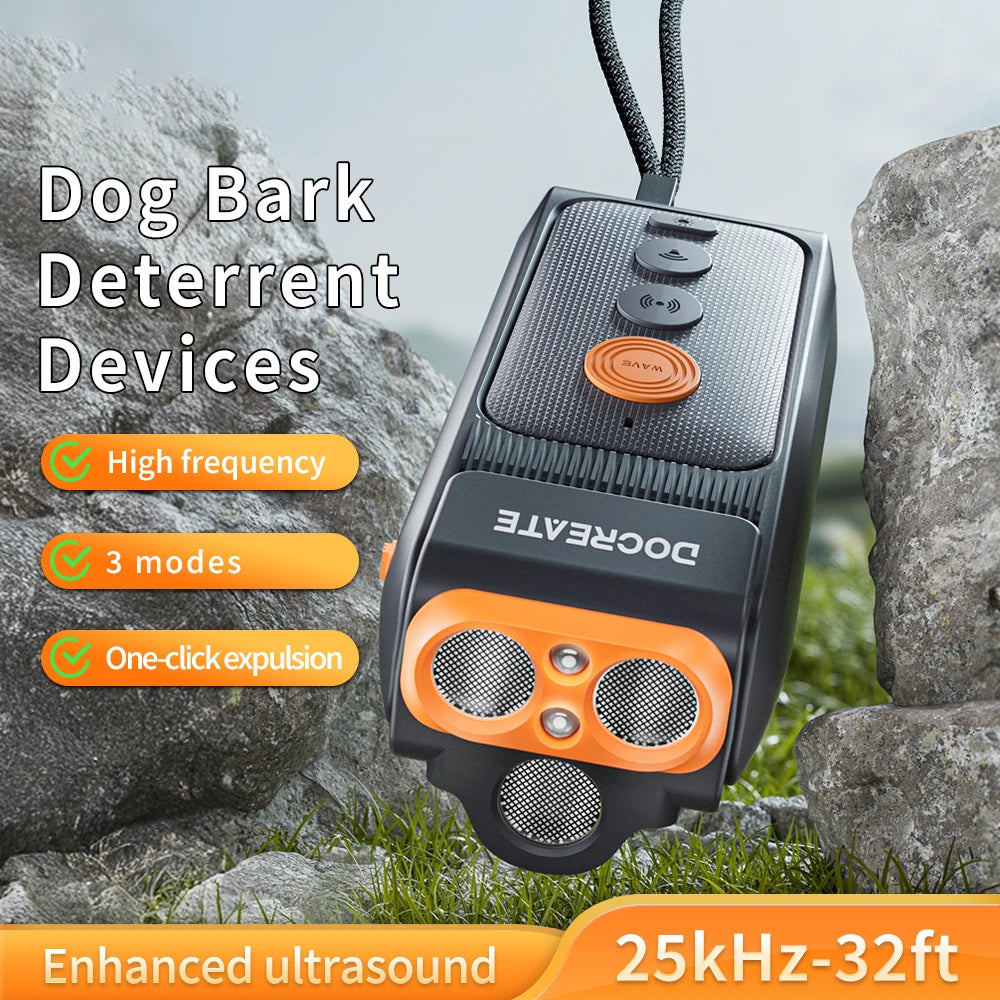 VIBE Ultrasonic Dog Repeller Bark Deterrent with Flashlight