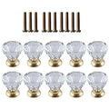 30-Pack Crystal Diamond Cabinet Knobs – Zinc Alloy Drawer Handles
