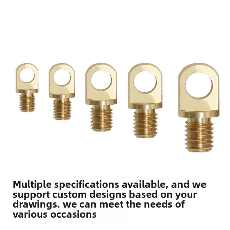 Brass Eye Bolt Lifting Ring M3–M10 10PCS Copper Ear Screw Hardware