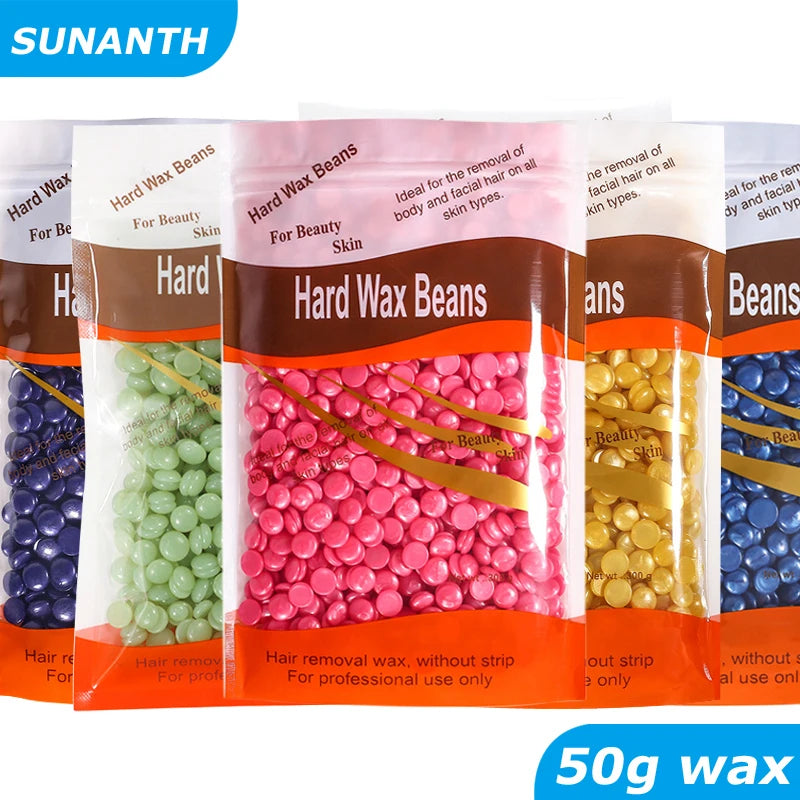 Hard Wax Beans 50/200g – Full Body Hair Removal Wax Warmer