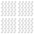 800 Pcs White Plastic Hinged Snap-On Screw Cover Caps