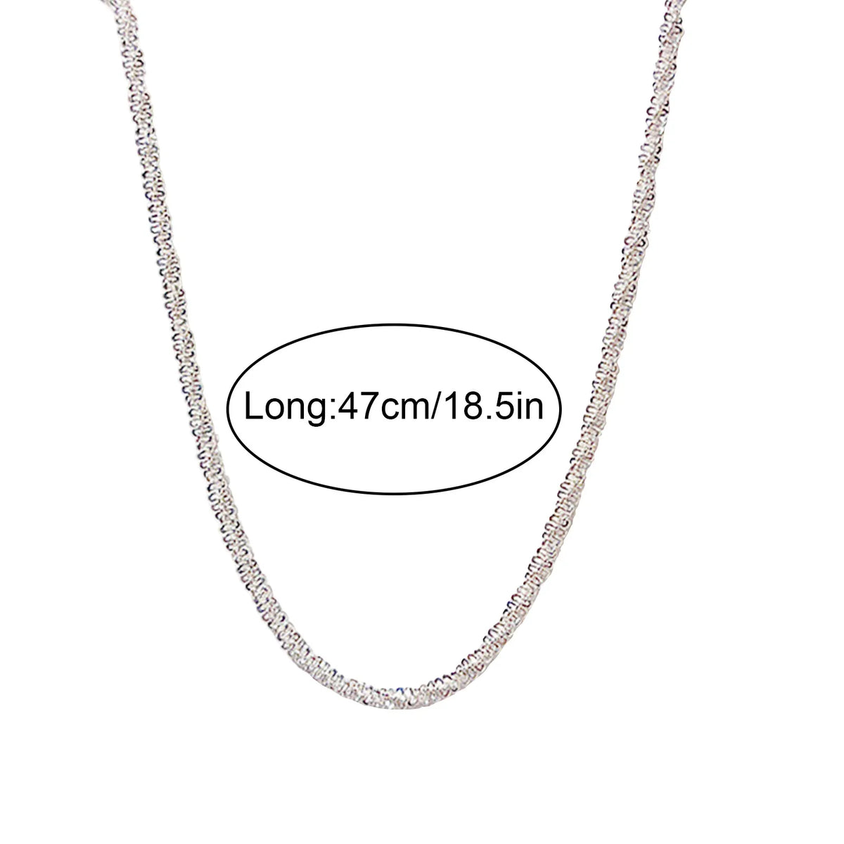 Women's Layered Pendant Necklace – Shiny Zinc Alloy Chain