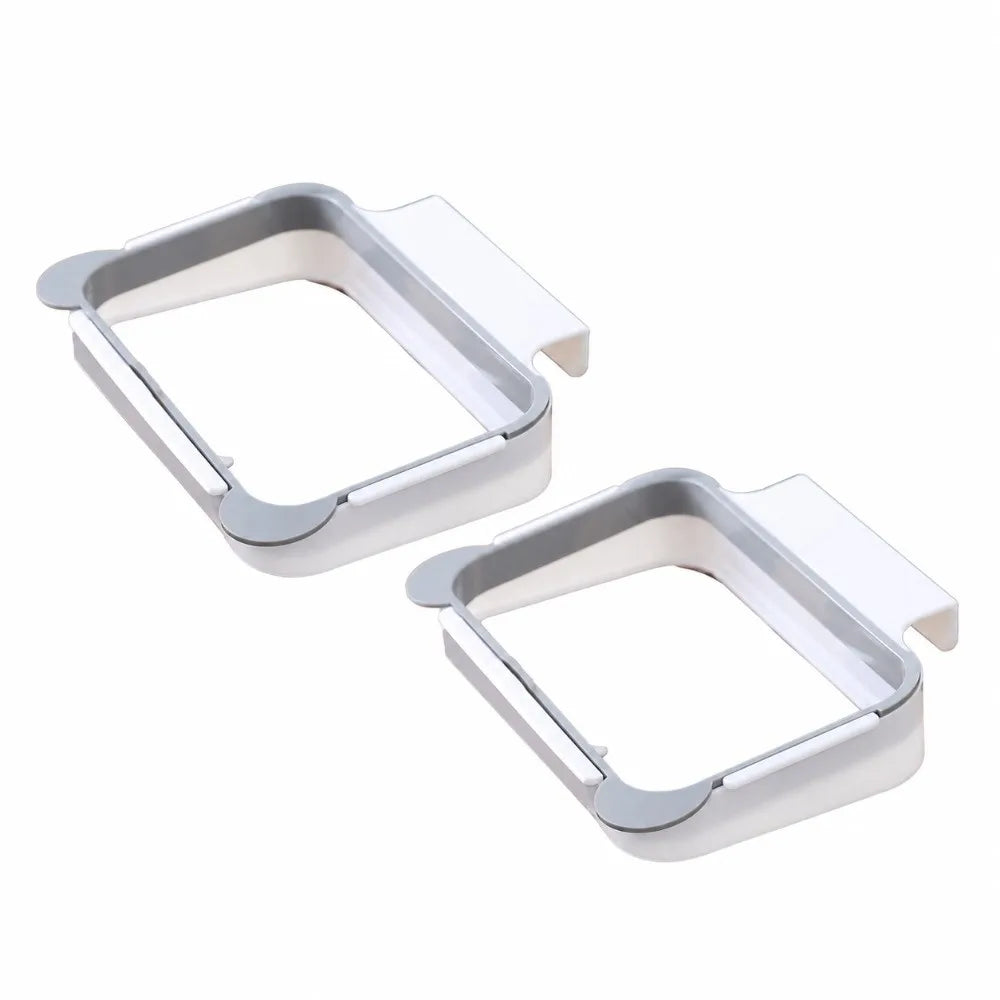 2-Pack Hanging Trash Bag Holder – Cabinet Door Organizer