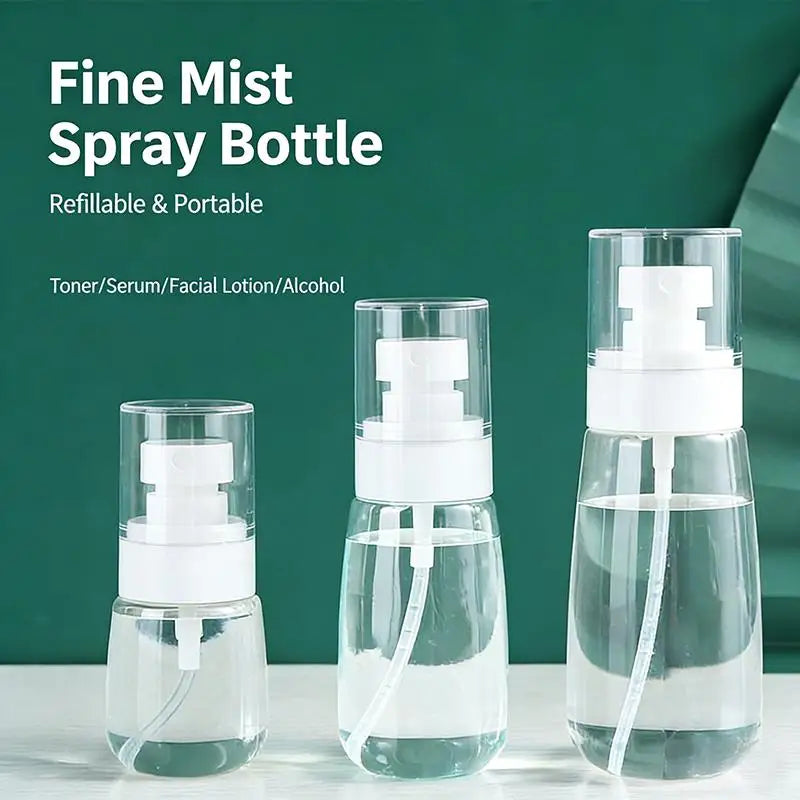 3-Pack Refillable Fine Mist Spray Bottles – Travel 30/60/100ml