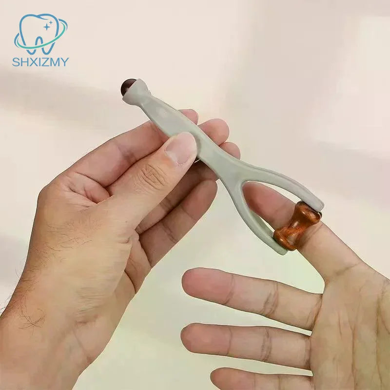 Ergonomic Hardwood Hand Massager Roller – Finger Massage Tool