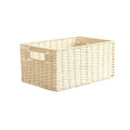 Woven Paper Rope Storage Basket with Built-In Handle