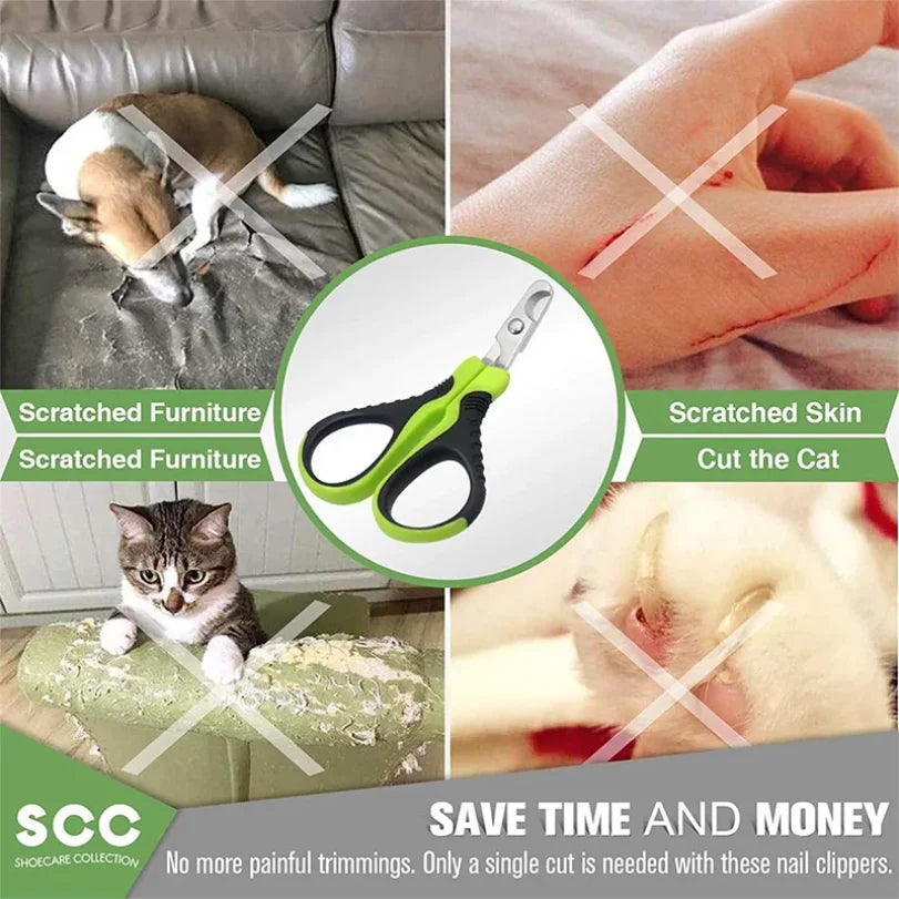 Professional Small Animal Nail Clippers – Stainless Steel Pet Trimmer