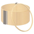 15-Pack 12 Inch Bamboo Embroidery Hoops Set for Needlework