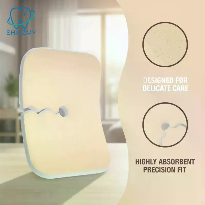Tracheostomy Foam Pad 10x7cm – Waterproof Breathable Neck Dressing