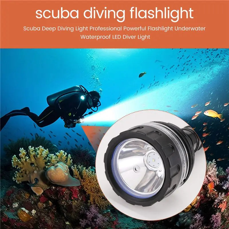 VIBE Scuba Diving LED Flashlight – Waterproof Diver Light
