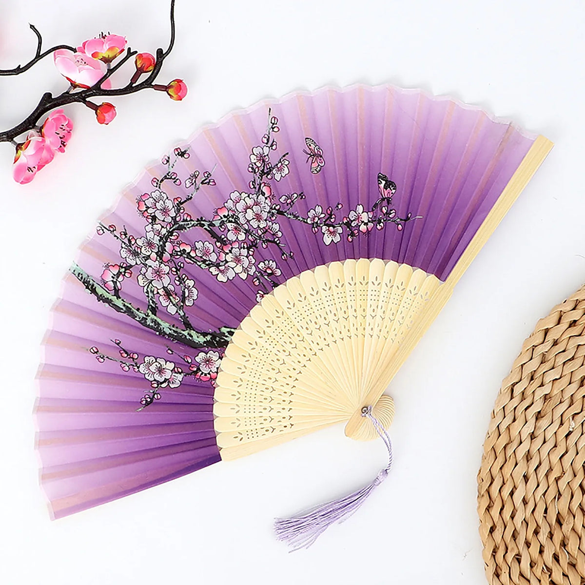Vintage Folding Hand Fan – Chinese Dance & Home Décor Gift