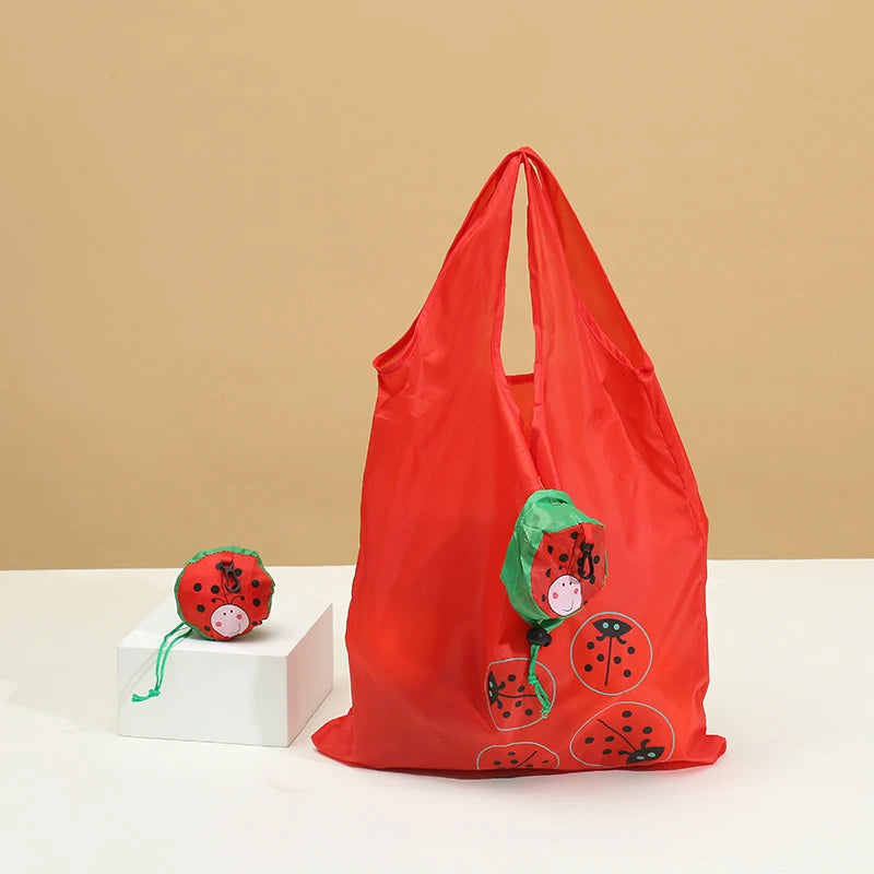 Cute Animal Foldable Reusable Shopping Tote Bag Large Capacity