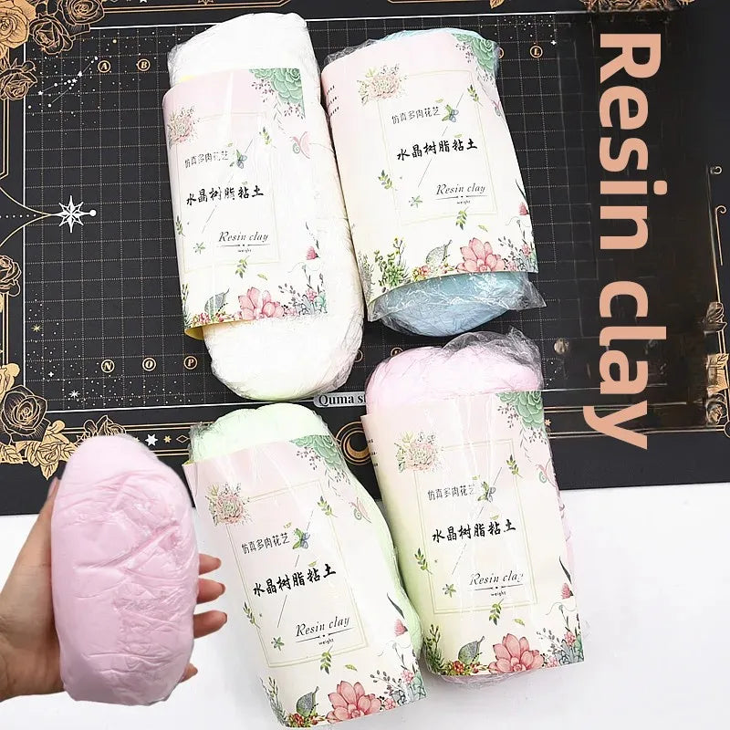 VIBE 500g Crystal Resin Clay – No-Bake DIY Floral Art