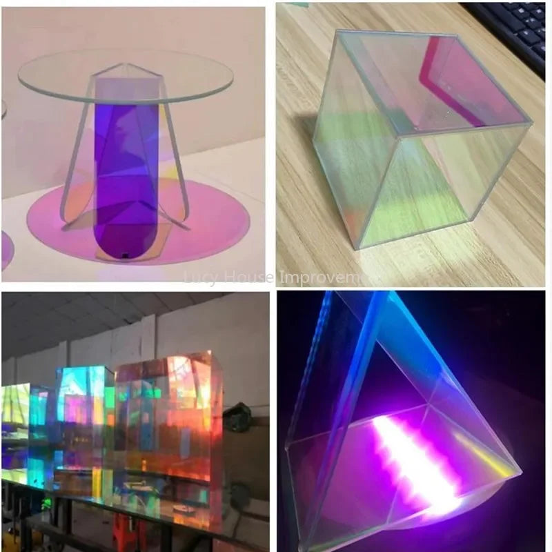 Iridescent Acrylic Sheet | Rainbow Plexiglass for Laser Cutting
