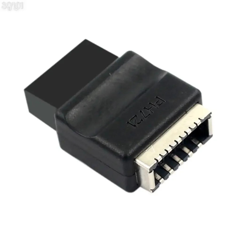 USB 2.0 9-Pin to Type-E Front Panel Header Adapter for PC