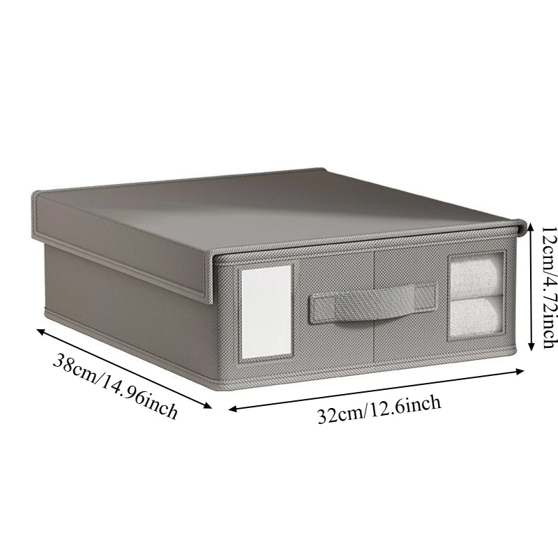 Foldable Nonwoven Bedding Storage Box | Duvet & Clothes Organizer