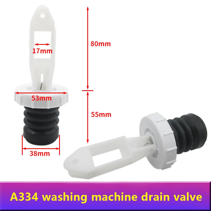 Washing Machine Drain Valve Plug Spool Spring Fitting