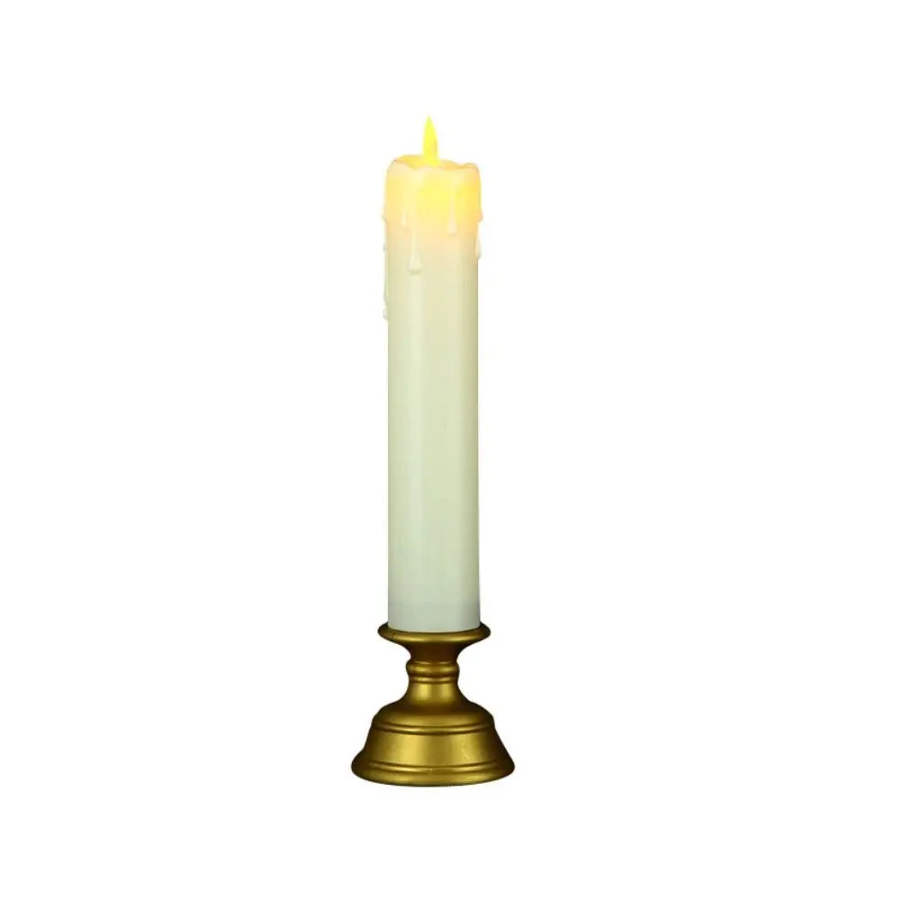 Battery Operated Flameless LED Candle – Gold Home Decor