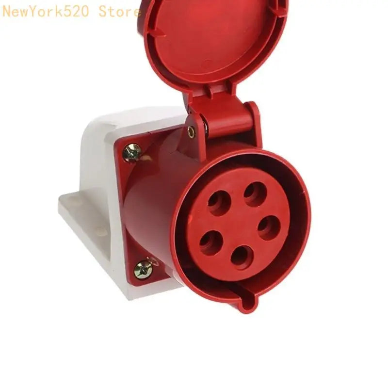 32A 3-Phase Industrial Site Plug 3P+N+E IP44 Weatherproof 240-415V