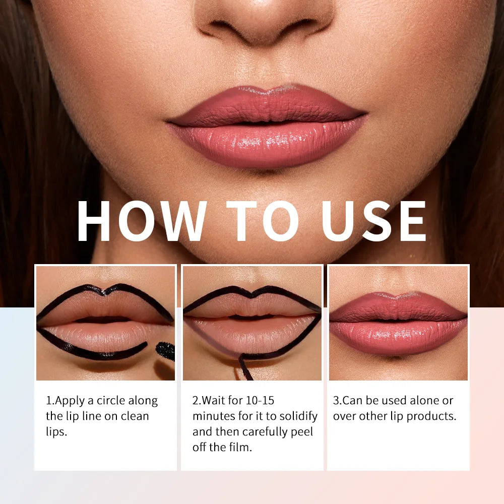 Peel-Off Lip Tint Liner – Waterproof Matte Long-Lasting Color
