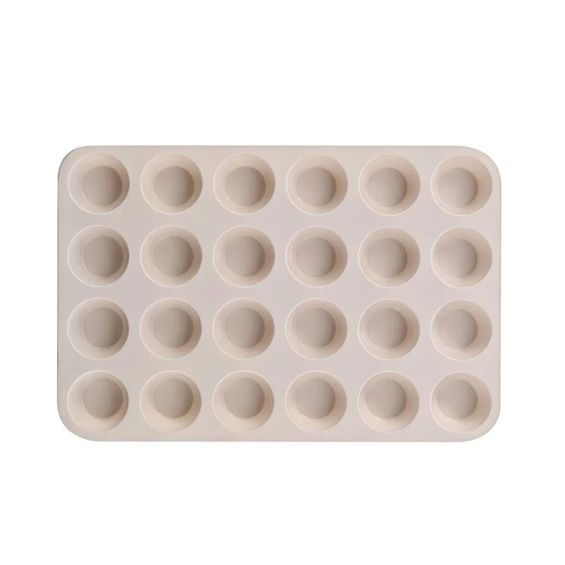 Silicone Baking Mold 12/24 Holes – Cupcake & Muffin Pan