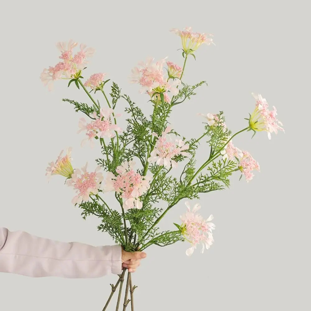 4-Head Artificial Daisy Flower Long Stem Silk Foam Decor 98cm