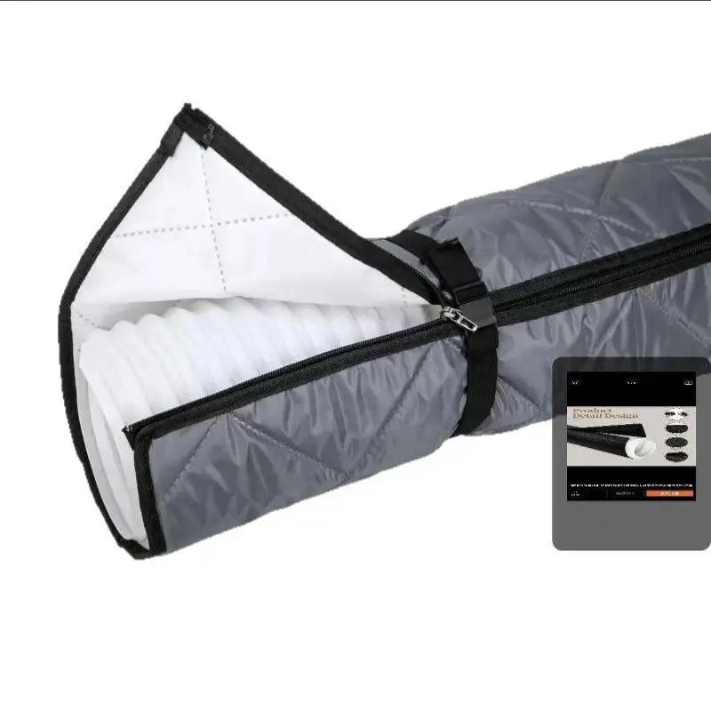Gmarty AC Hose Cover Waterproof Dustproof Pipe Sleeve 150x53cm