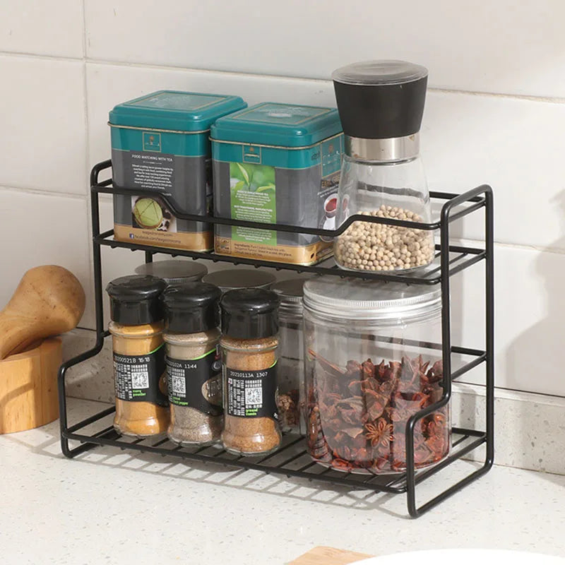 Stainless Steel Stackable Storage Rack – No-Drill Organizer