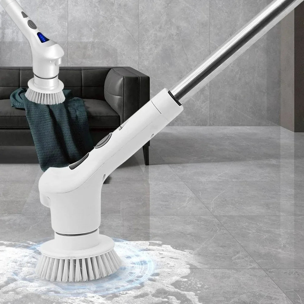 Electric Spin Scrubber 9 Heads Cordless Brush – Type-C Fast Charge