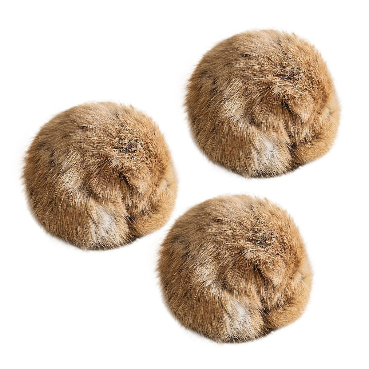 Catnip Plush Bunny Fur Ball Cat Toy – Silent & Durable